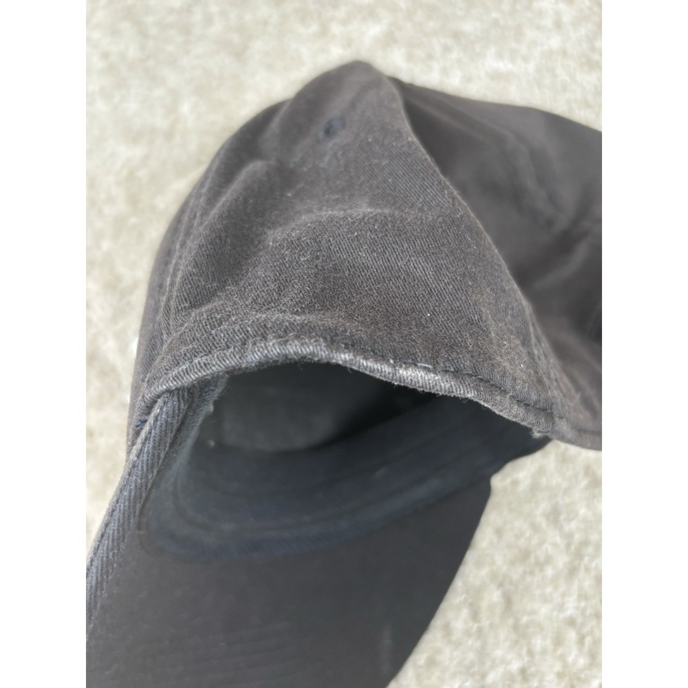 Titleist Fitted Black Golf Hat Footjoy Logo White Script Front Size Flex M/L - Picture 8 of 8